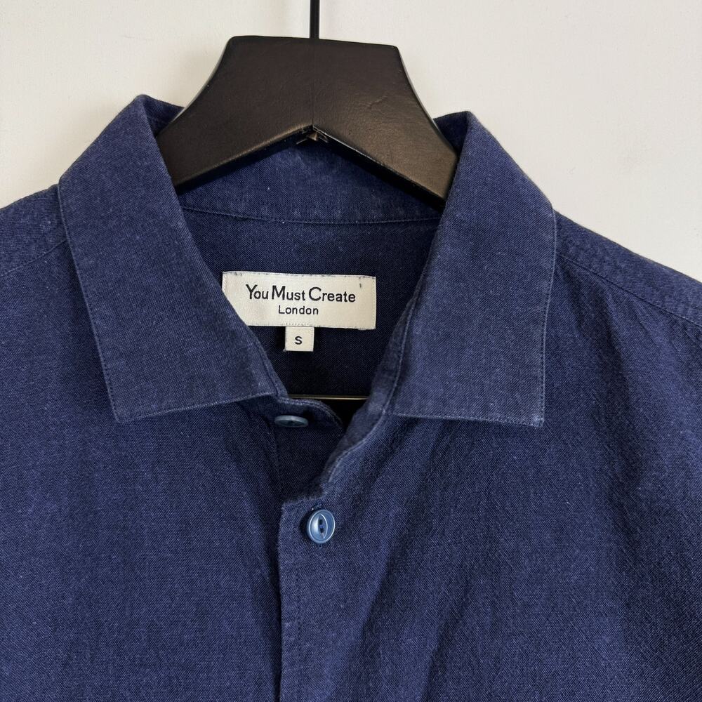 Ymc You Must Create 100% Cotton Button Up Navy Bl… - image 3